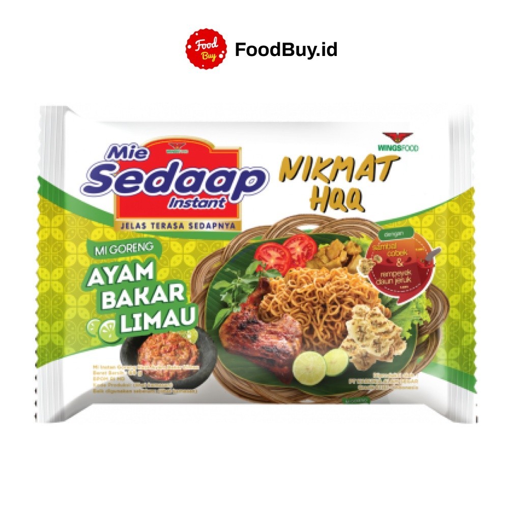 

Mie Sedaap Mie Goreng Ayam Bakar Limau 89 gr