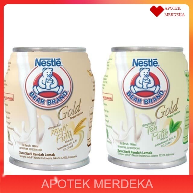 

Bear Brand Gold Susu Steril 140ml / Bear Brand Gold Malt / Teh Putih (140ml) / Susu Beruang