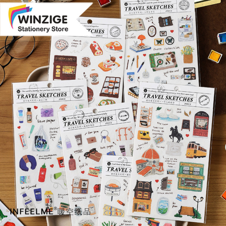 

SURABAYA Winzige Stiker Lucu Jurnal Scrapbook Sticker Aesthetic Korea Dekorasi Sticker Deco Journal Planner Diary Sticker