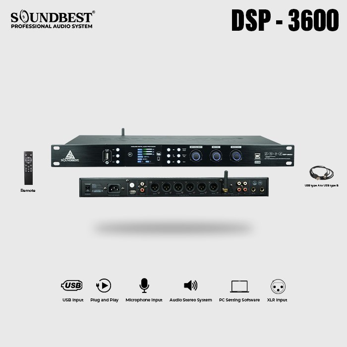 GROSIR  SOUNDBEST AUDIO PROCESSOR DSP 3600