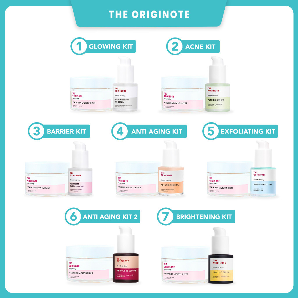 (READY) The Originote SPECIAL BUNDLE 2in1 The Originote - Moisturizer + Serum / Paket Hyalucera Mois