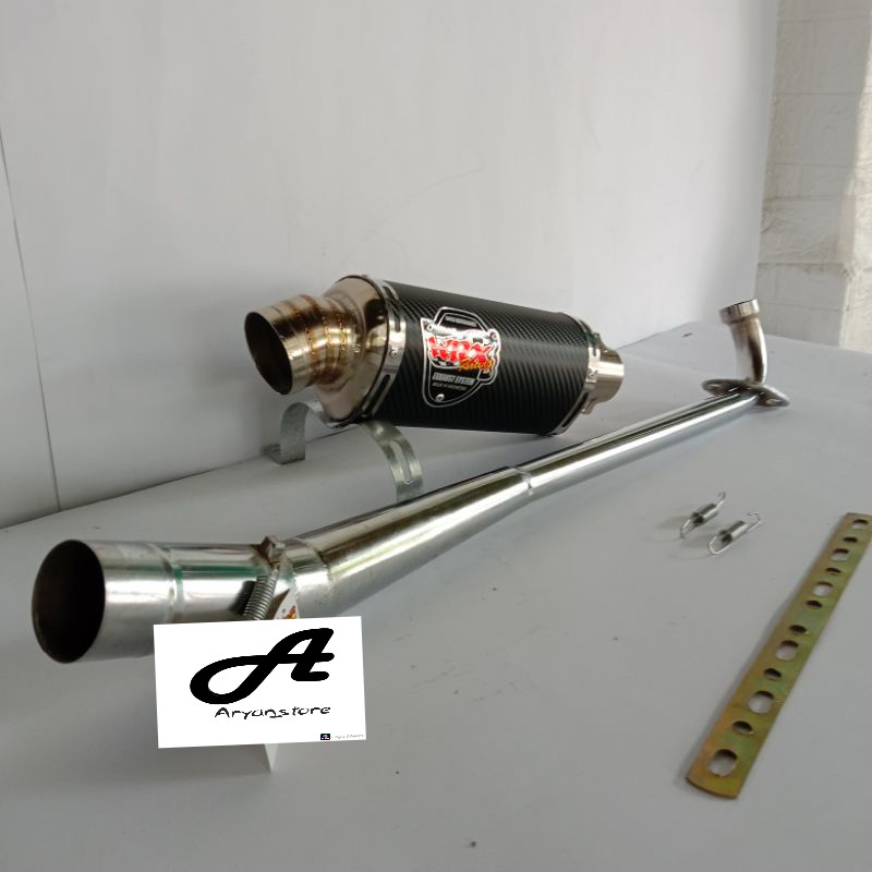 KNALPOT RACING Wrx Carbon Presisi  Motor Vega Jupiter Smash Karisma