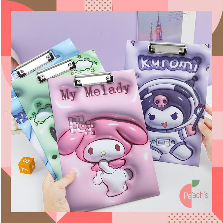 

PEACHs - 6302 Clipboard Karakter 3D / Papan Ujian dengan Desain Menggemaskan