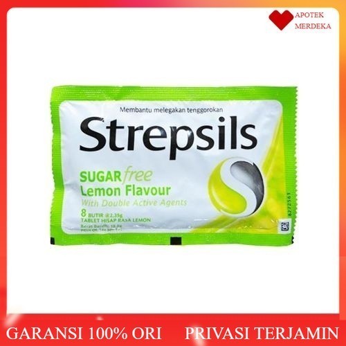 

Strepsils Lemon Flavour Sugar Free Sachet 8 Tablet