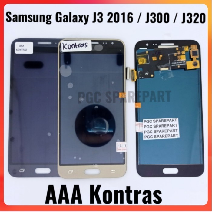 LCD Ts Fullset AAA Bisa Kontras Samsung J3 2016 J300 J320 SM-J320G -