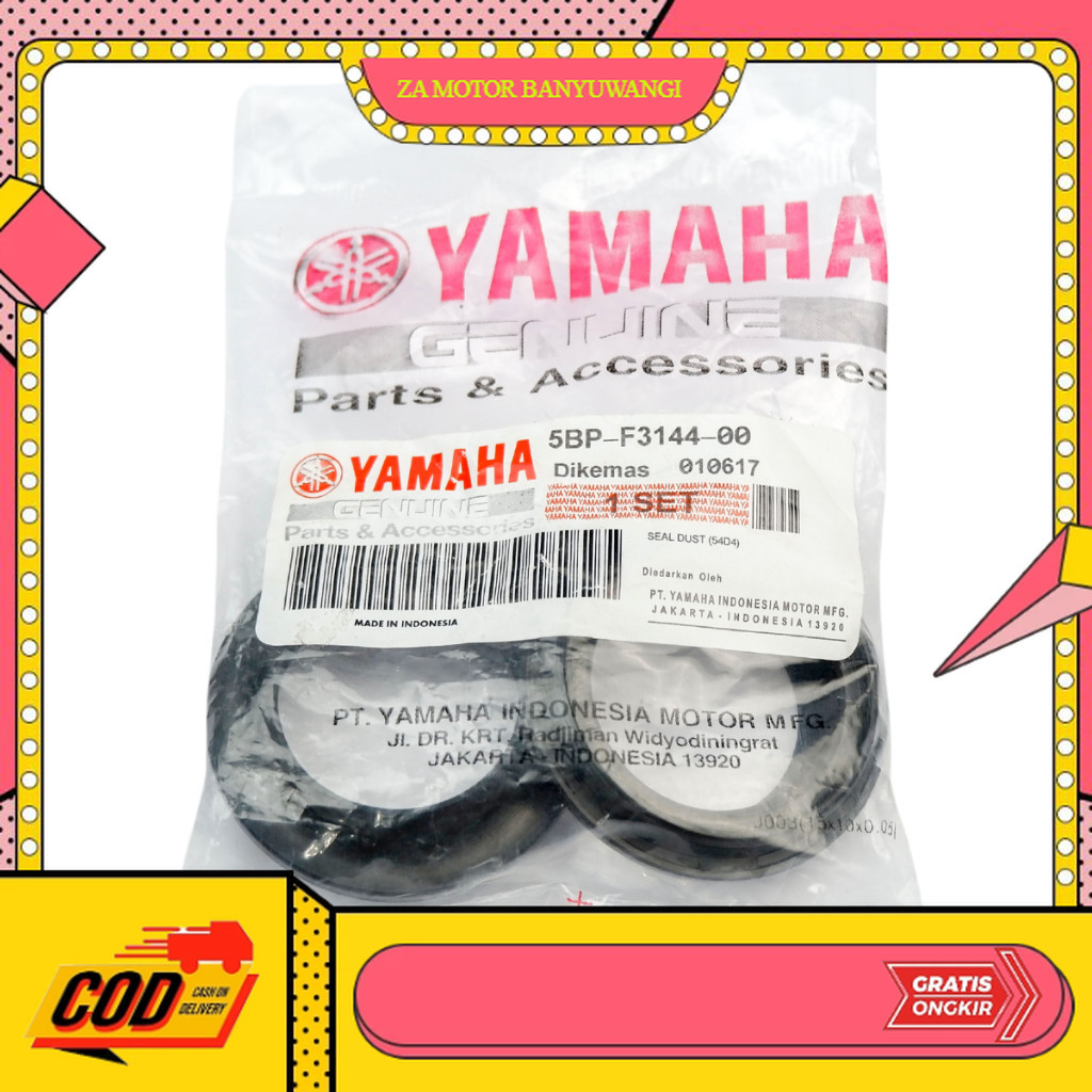 seal shock vixion Seal Sil Debu Ori - Dust Shock Depan Yamaha Vixion ori - Scorpio 5BP-F3144-00