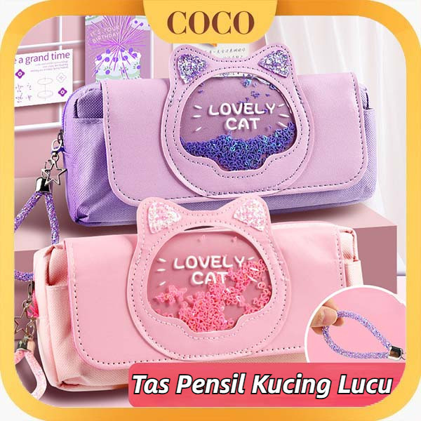 

Tas Pensil Kucing Lucu Tempat Pensil Anak / Pensil Case / Pensil Pouch / Pouch Anak / Kotak Pensil Tiga Lapis Kapasitas Besar