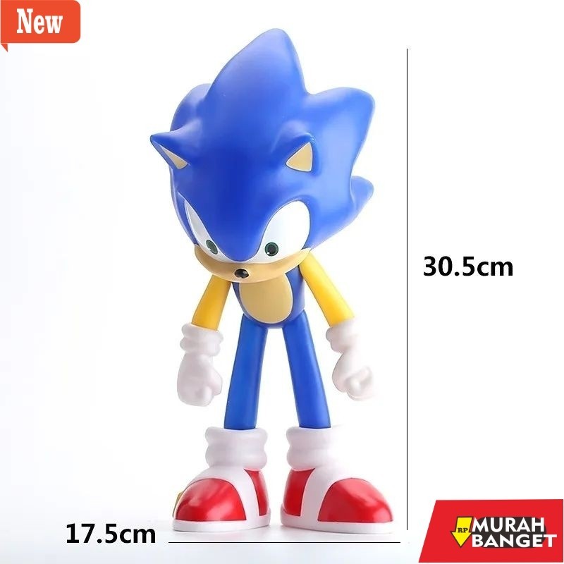 mainan anak figure statistic yg lagi viral- mainan action figure sonic the hedgehog besar