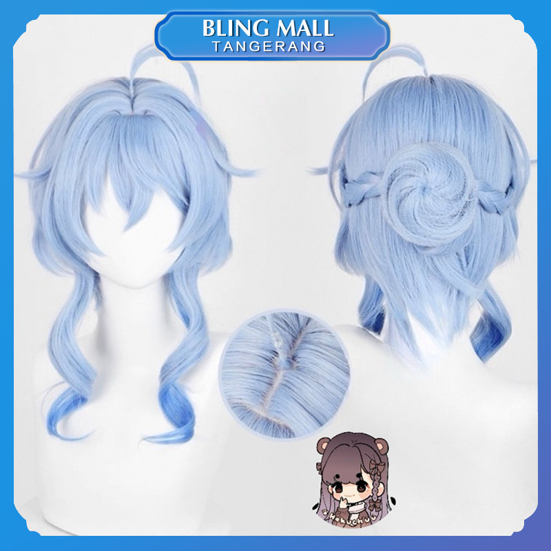 Ganyu Wig Kualitas Tinggi Wig Ganyu Genshin Kualitas Tinggi