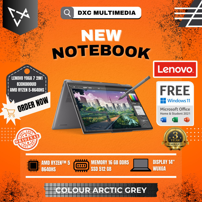 LENOVO YOGA 7 2in1 83DK000UID  AMD RYZEN 5-8640HS