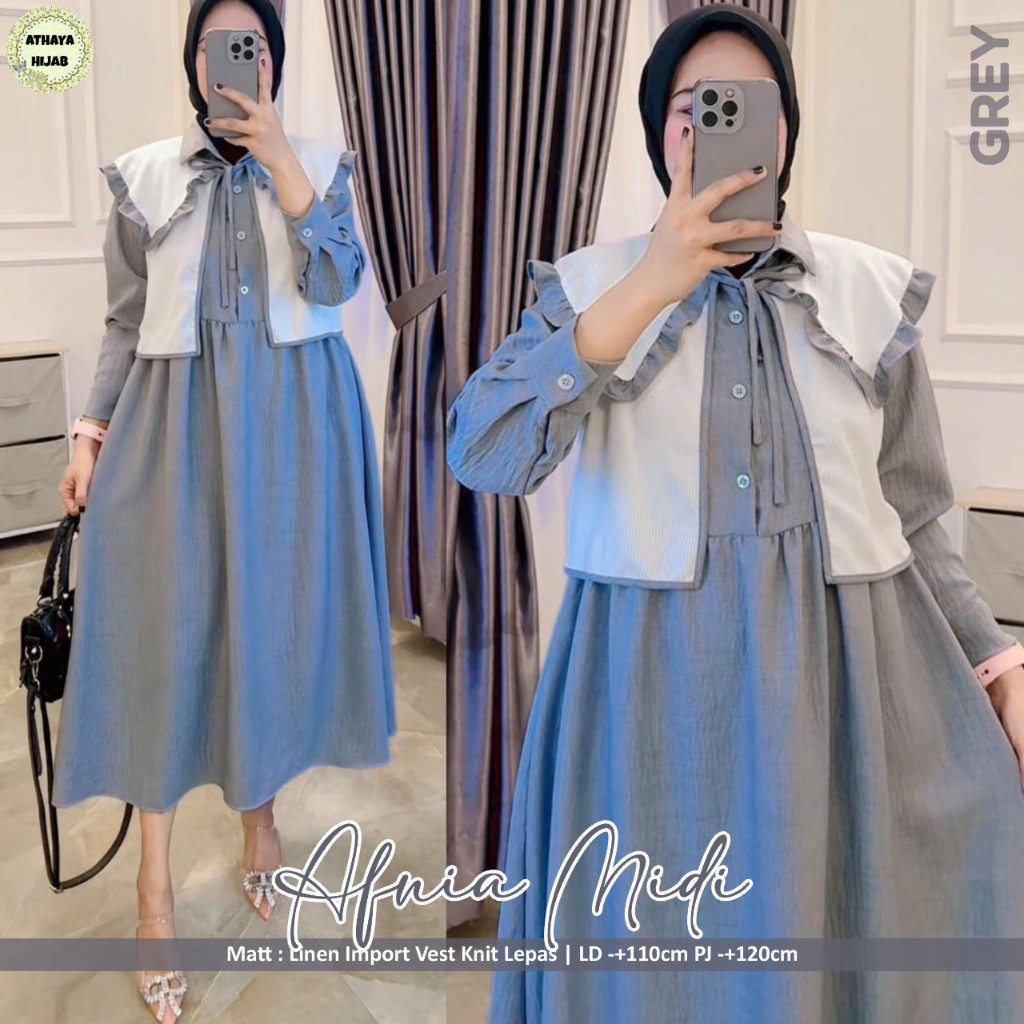 AFNIA MIDI DRESS by AtHAYA FASHION  //  Wp Store 2207