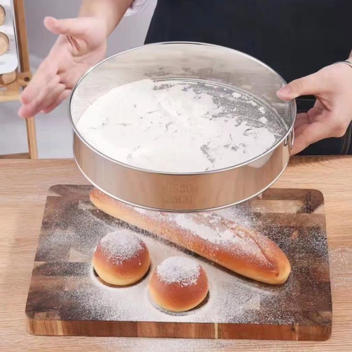 Ayakan tepung 60 mesh stainless 304 20 cm gula saringan santan tepung