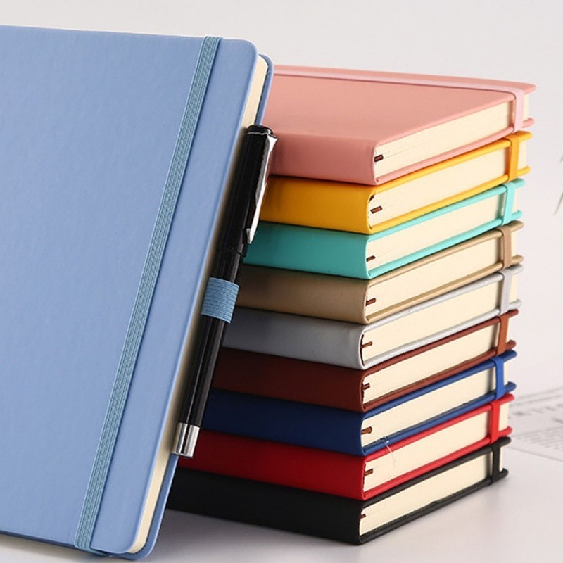 

2 pieces product.Cheap Bulk Journal A5 Customizable Notebook With Leather Hardcover Custom Writing Pads Logo Paper Diary Plann