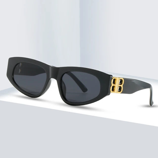 Kacamata Hitam Model Cat Eye Frame Tebal Aksesoris Fashion Korean Style Sunglasses