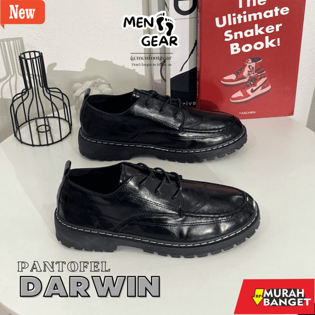 Sepatu casual cowok kekinian yg lagi viral- MENFOOTGEAR  Darwin Docmart Sepatu Pria Sepatu Wisuda Se