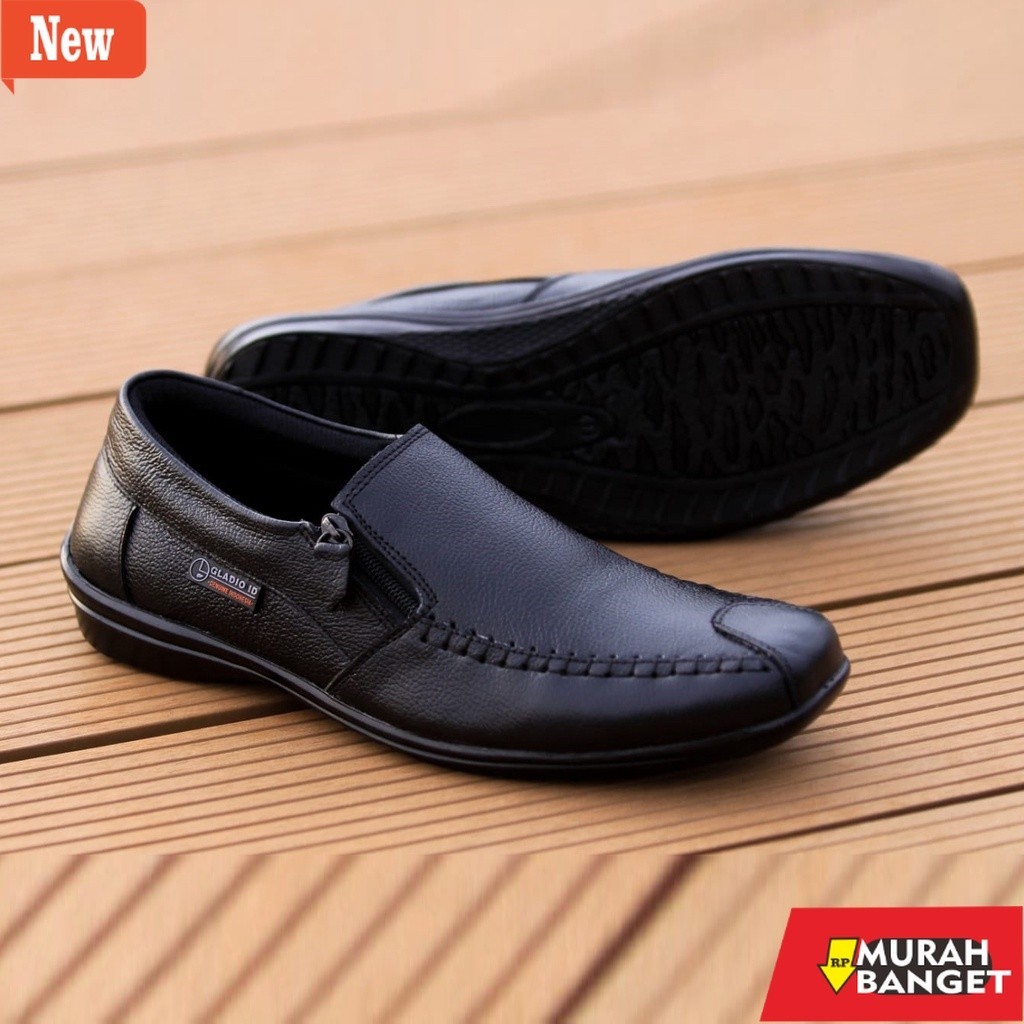 Sepatu kerja pria terbaru dan viral- Sepatu Kulit Pria Kerja Kasual Kantor Dewasa Laki Laki Remaja W