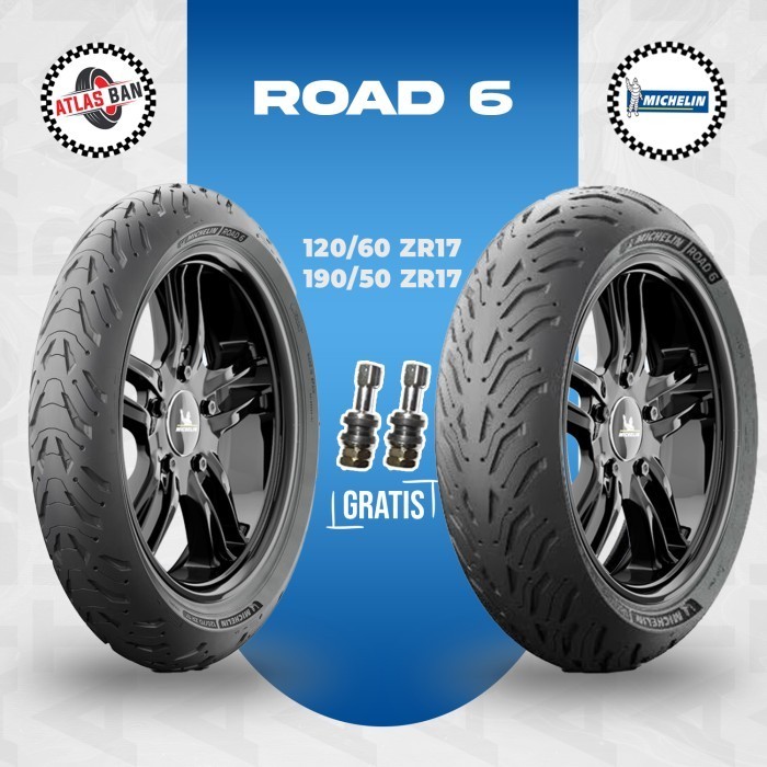 Paket Ban Motor Supersport MICHELIN  ROAD 6 120/60 - 190/50 ZR 17