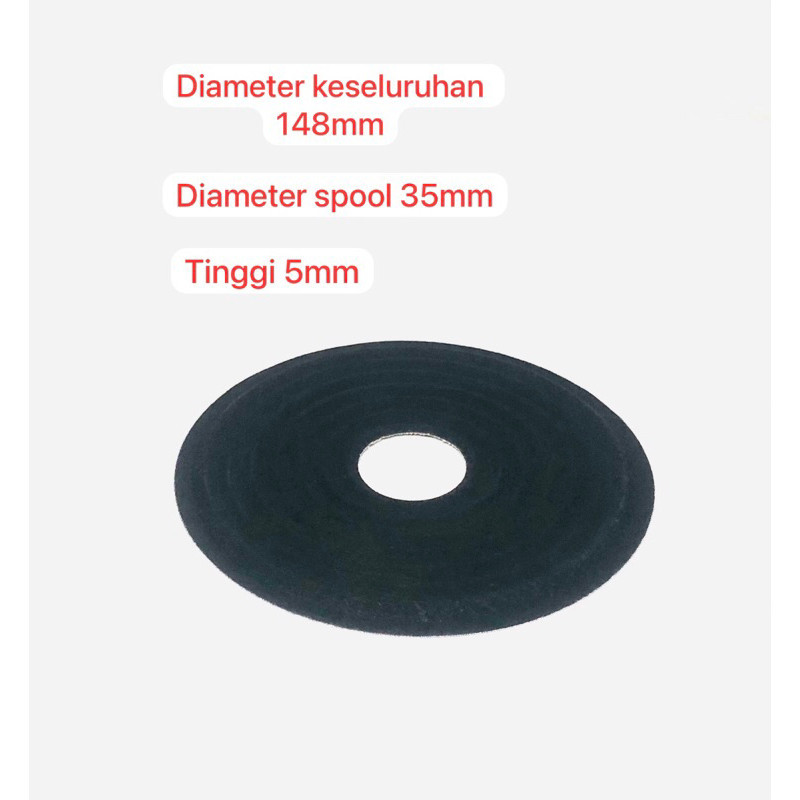 Dumper Demper Membran Speaker 10 inch - 12 inch Lubang Spool 35mm Diameter 148mm