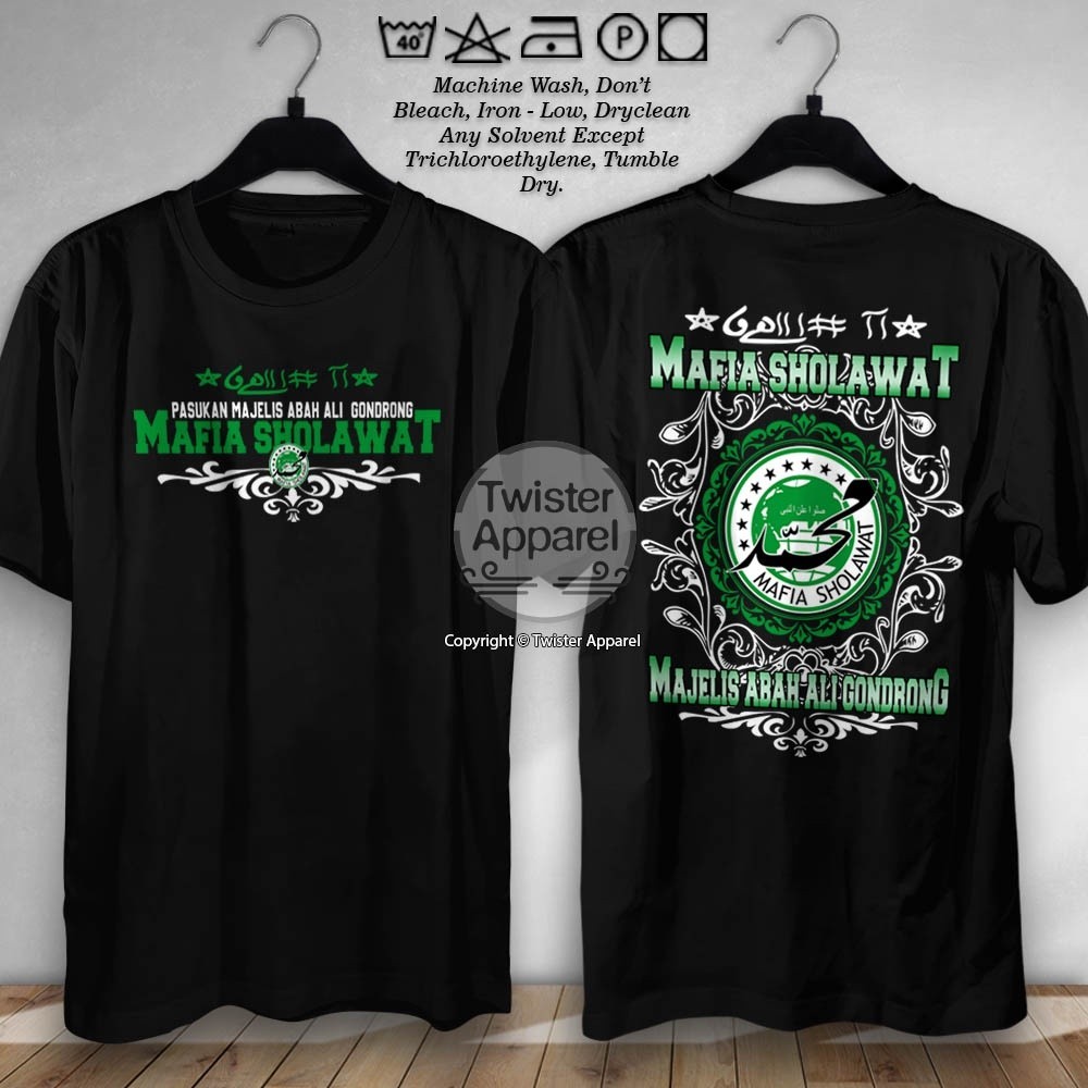 Kaos Mafia Sholawat Majelis Abah Ali Gondrong Baju Santri Islam Religi Nahdlatul Ulama - TWA209