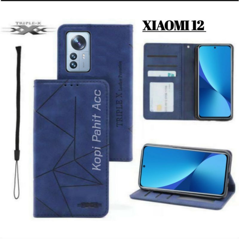 Case Xiaomi 12 Xiaomi 12 Pro Flip Cover Wallet Sarung Hp Casing Dompet Flip Magnet