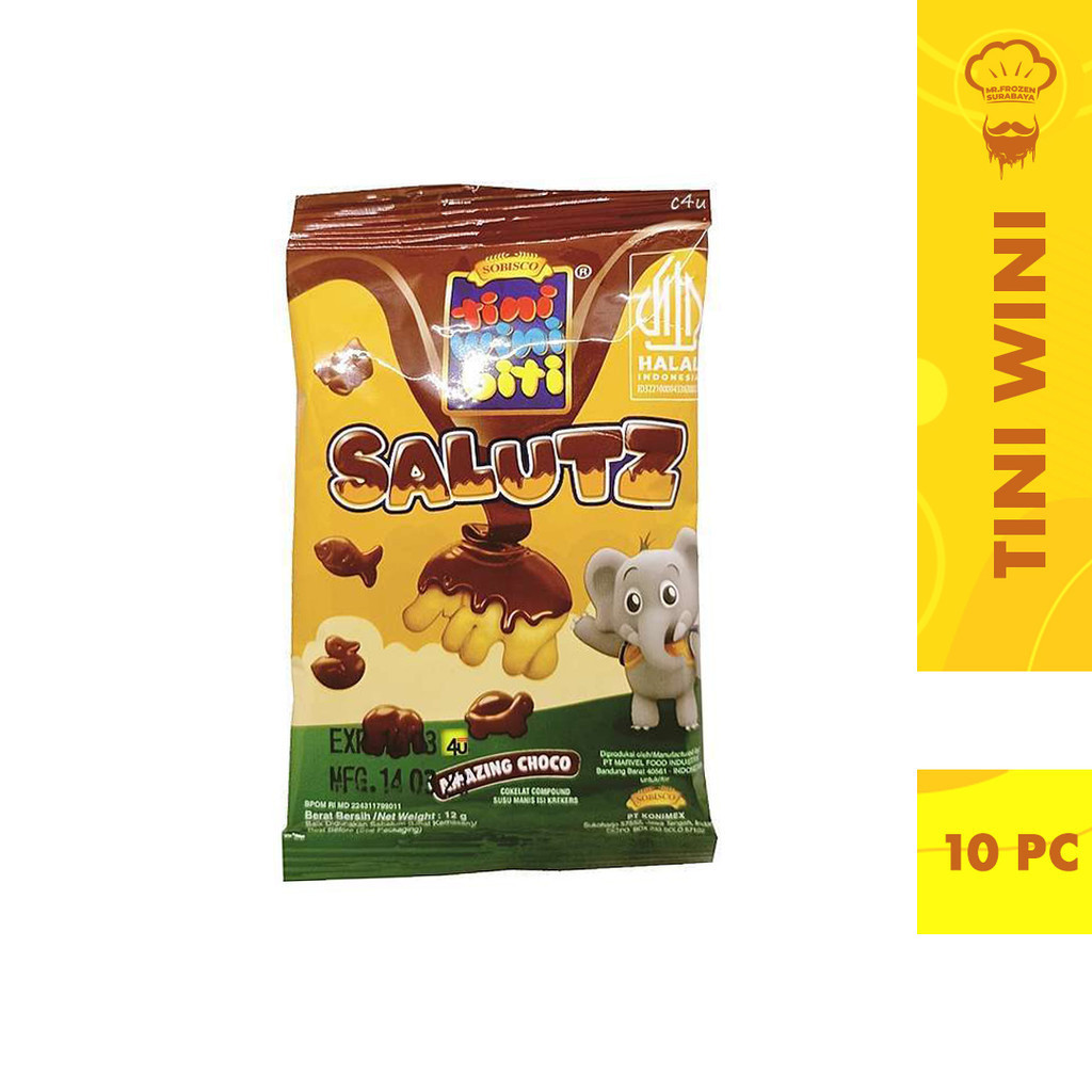 

Tini Wini Biti - Biskuit Salutz Biskuit Selimut Coklat Isi 10pc