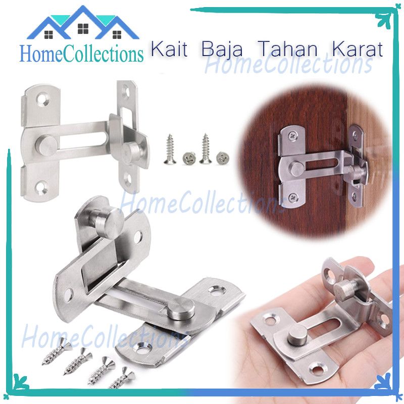 Gembok Selot Slot/Geser Tarik Kunci Pintu Rumah/Cantol Pintu Kunci Geser/Gesper Kunci Pintu Gudang S