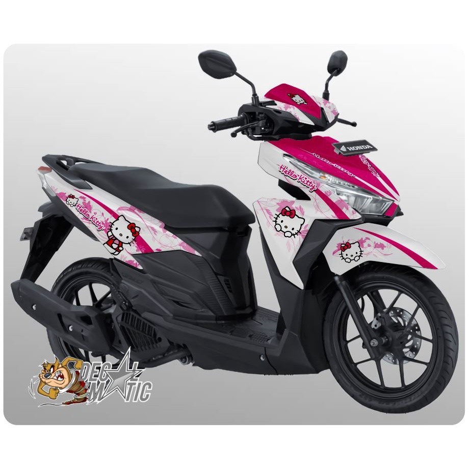 Decal Vario 150 Full Body Stiker Full body Vario 125 150 Old / New Tahun 2015-2022 Hello Kitty 2