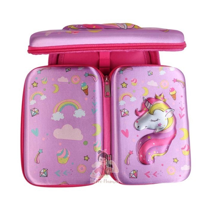 

NEW ! BEST SELLER Kotak Tempat Pensil EVA BESAR Model 3D & SEQUIN Anak Sekolah - Unismile Pink