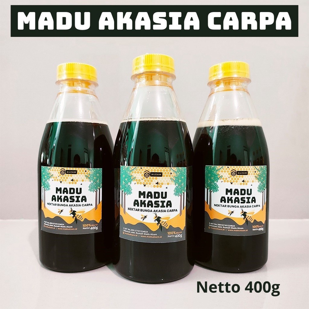 

Cv. Madu Akasia Madu Asli Murni Nektar Bunga Akasia Carpa 400gram