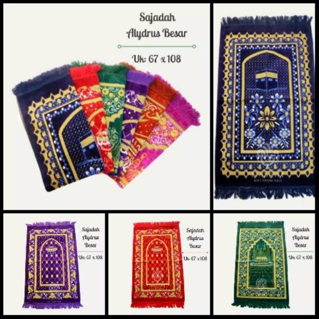 Sejadah Besar Bulu ALYDRUS Tebal Timbul Made in Turkiye