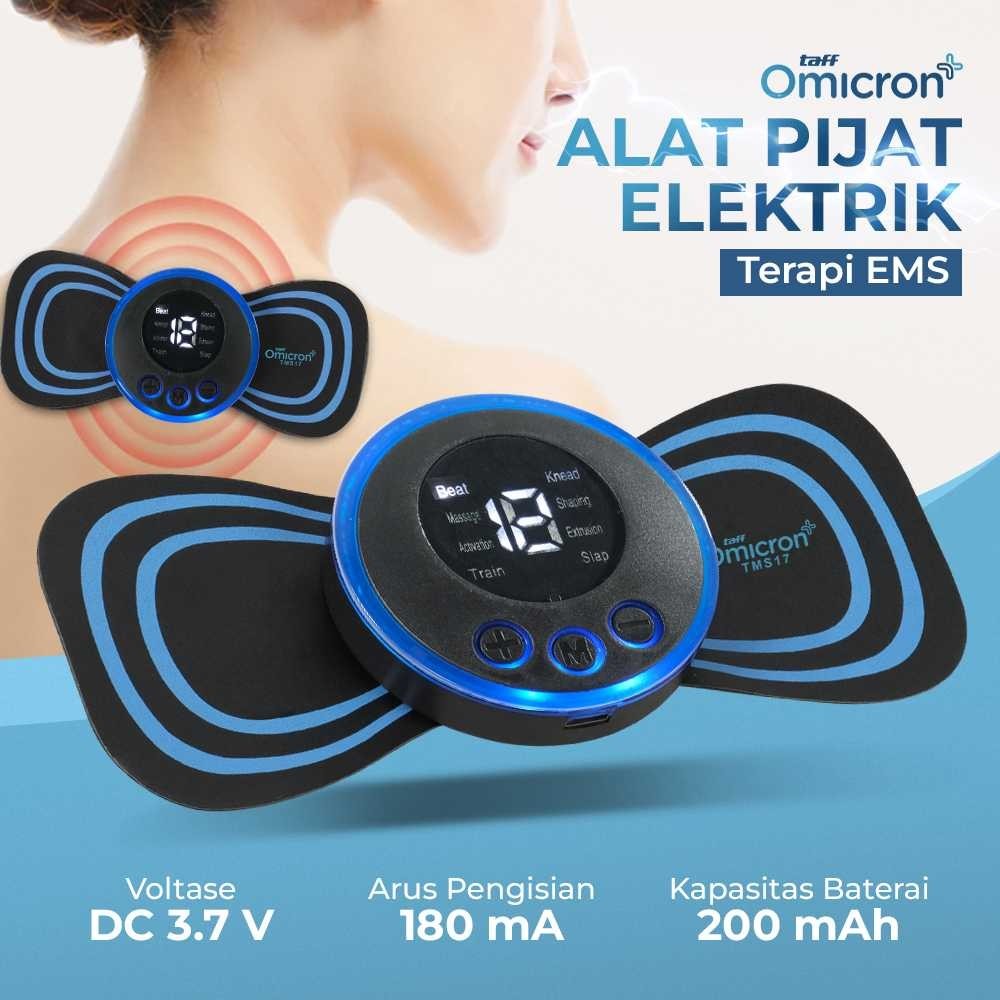 Alat Pijat Elektrik Tempel EMS Terapi Leher Massager Alat Pijat Portabel Bergetar