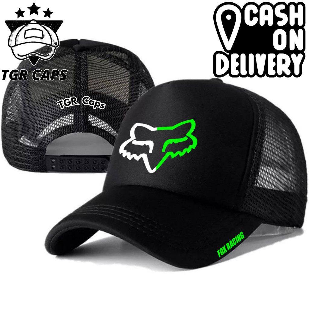 TGR Caps Topi Trucker FOX RACING - Topi Distro FOX RACING Logo - Topi FOX RACING Premium - Topi Pria