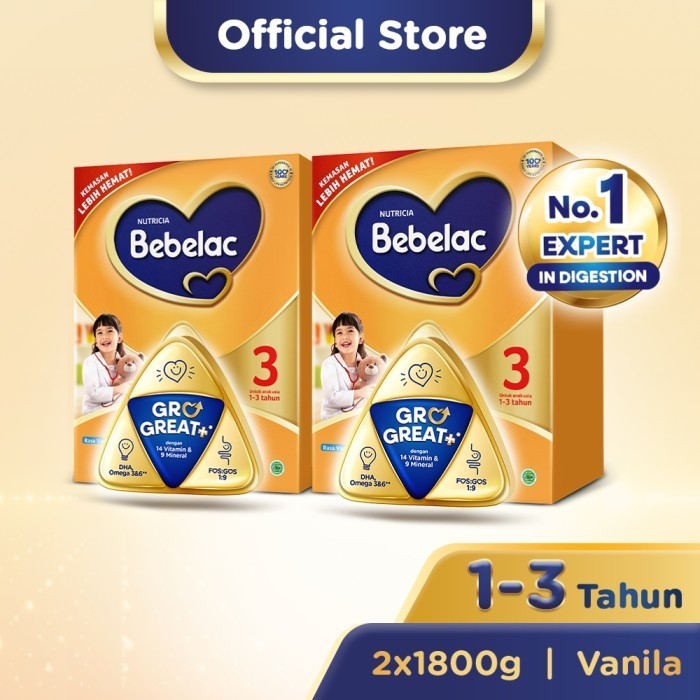 

TERJUAL Paket 2 - Bebelac 3 Vanila Susu Pertumbuhan Bubuk 1800 GR