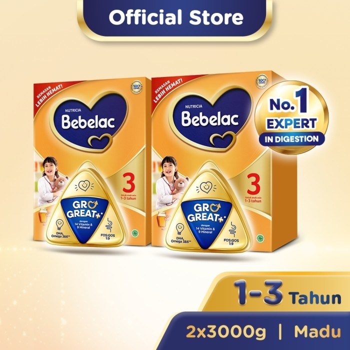 

TERJUAL Paket 2 - Bebelac 3 Madu Susu Pertumbuhan Bubuk 3000 GR