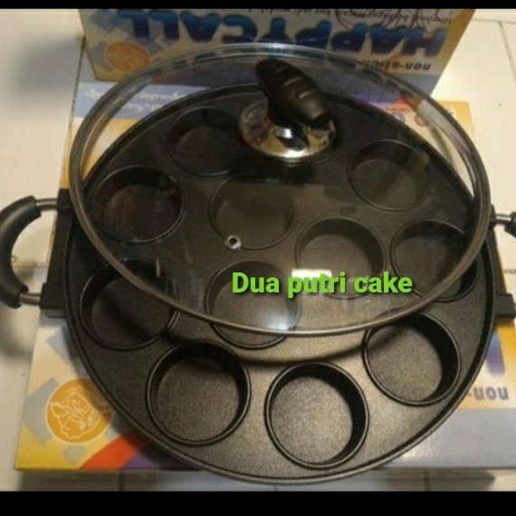 

TERJUAL Happypan Cetakan kue lumpur/Apem dll lobang 12 bahan teflon