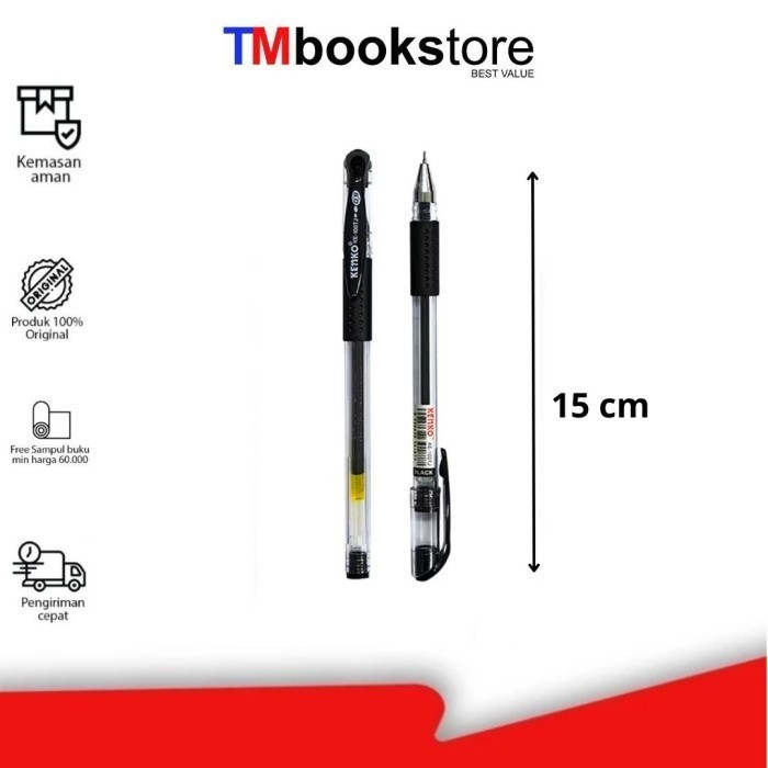 

BALLPEN GEL KE-100 BLACK KENKO