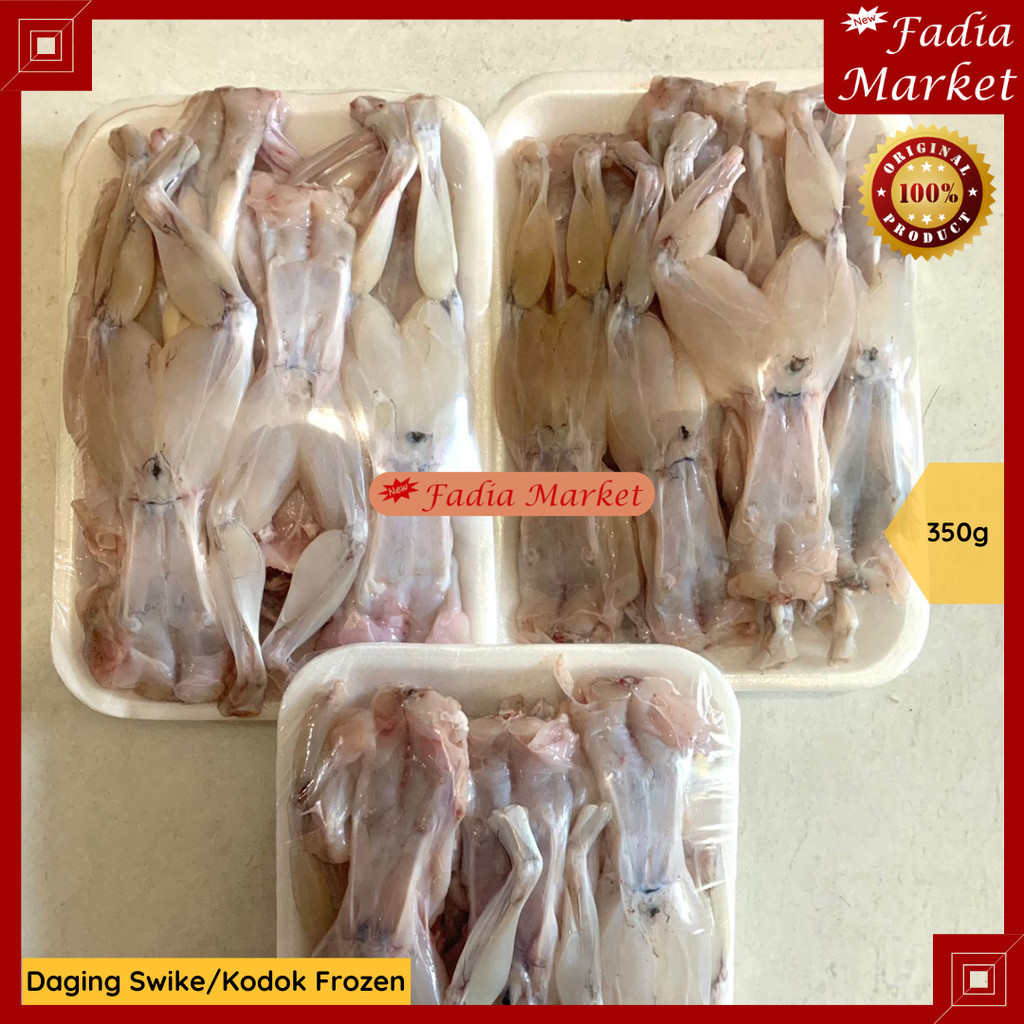 (PULAU JAWA, BALI SAJA) Daging Kodok Swike Katak Beku Frozen Fresh Segar 350g