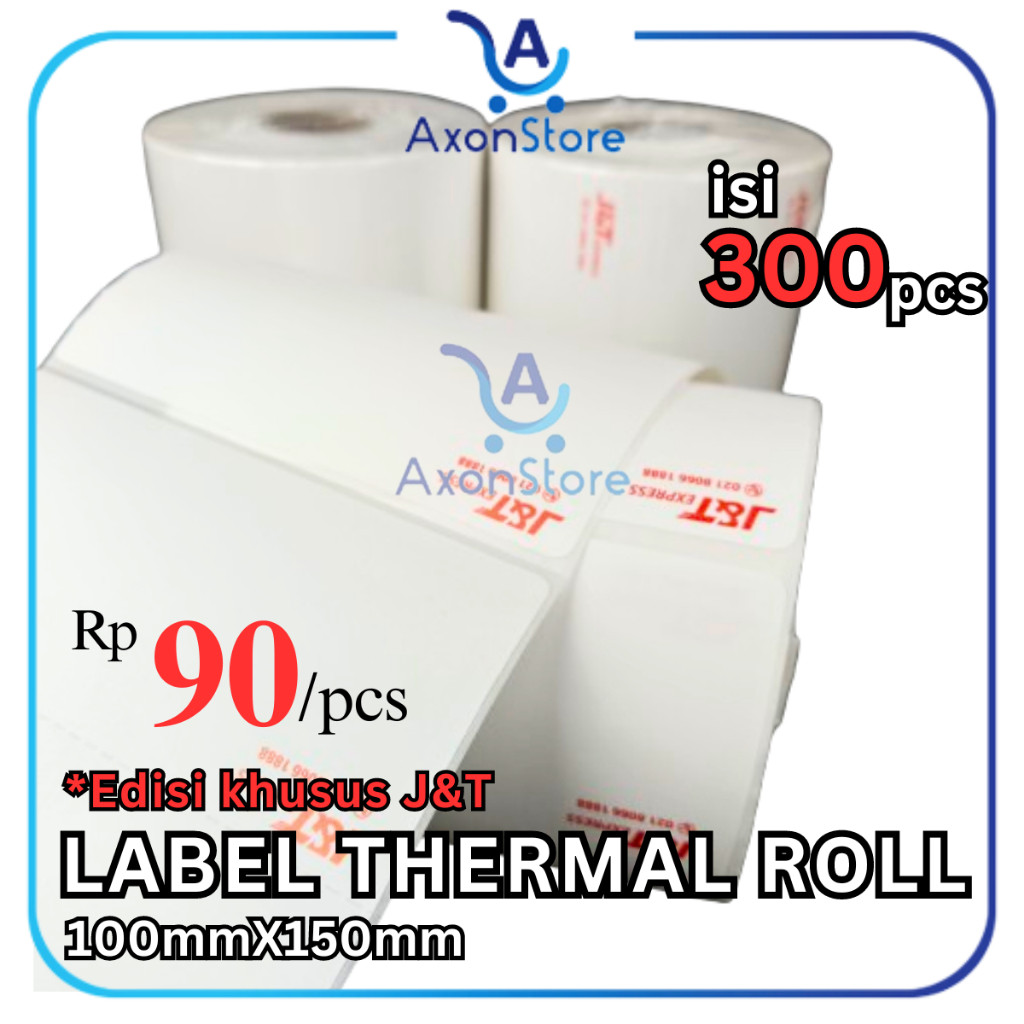 

Ay00! Label Thermal J&T 2 Rangkap 100x150 mm 300pcs Sticker Resi 4X6 JNT