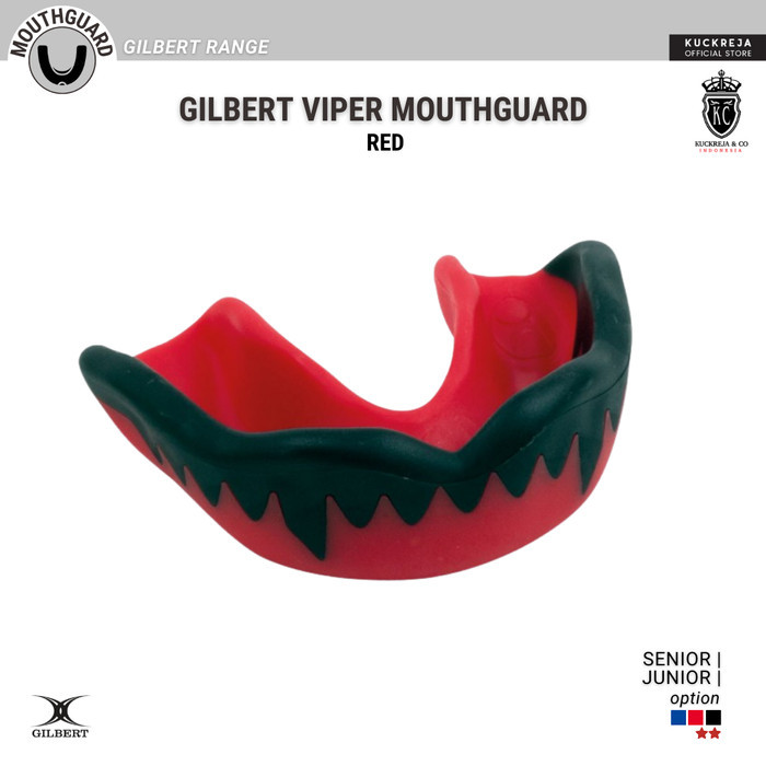 Gilbert Viper Mouthguard - Red