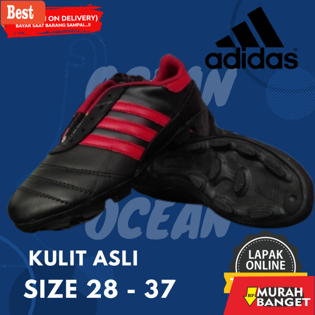 sepatu bola murah kualitas bagus Ocean Sport - sepatu bola anak kecil sd kulit asli adidas size 28