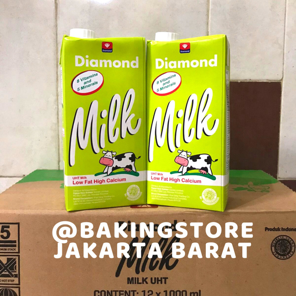 

RB [KARTON] Susu UHT Diamond Low Fat 1 Liter