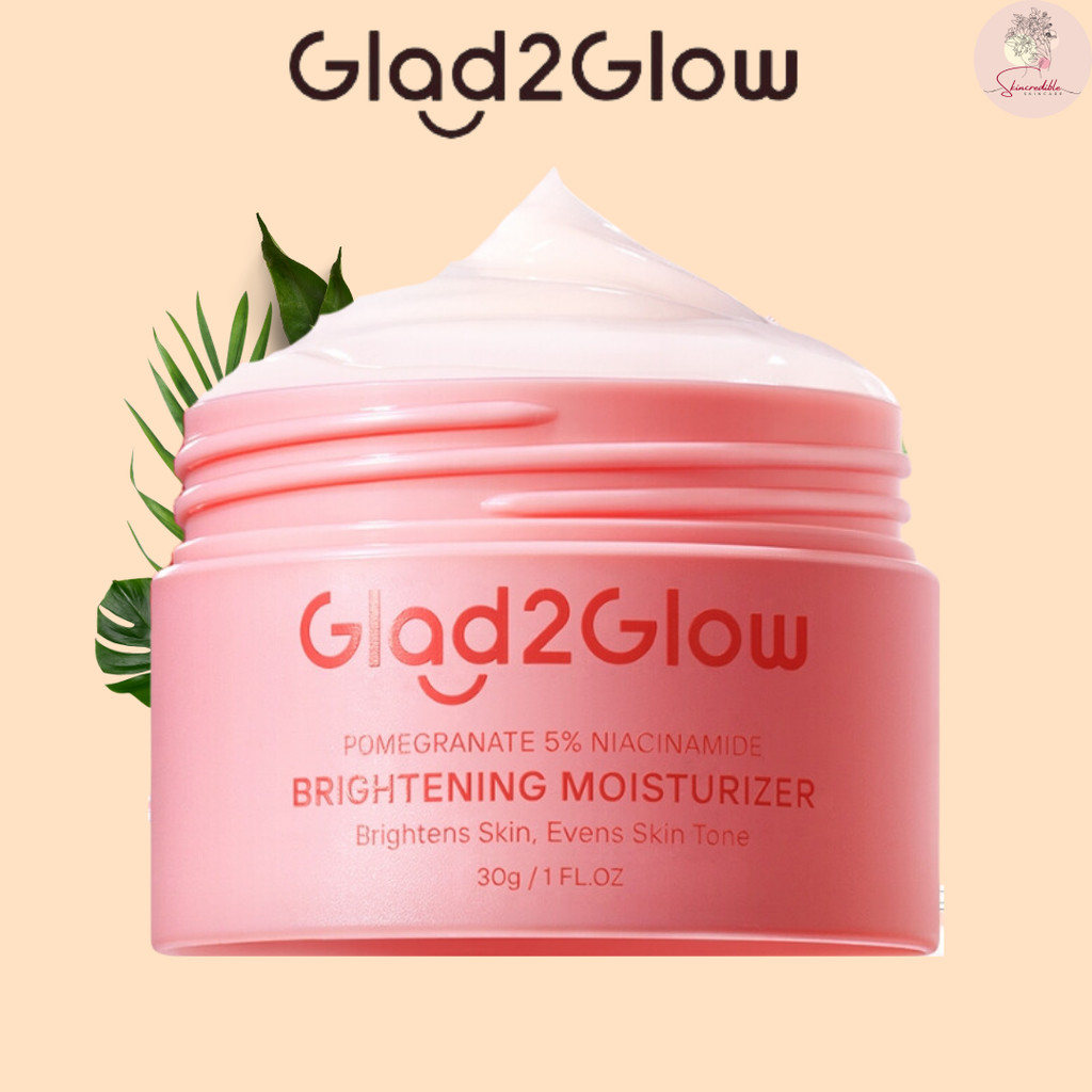 Moisturizer Glad2Glow Pomegranate Niacinamide Brightening Moisturizer 30g Glad2Glow Moisturizer Menc
