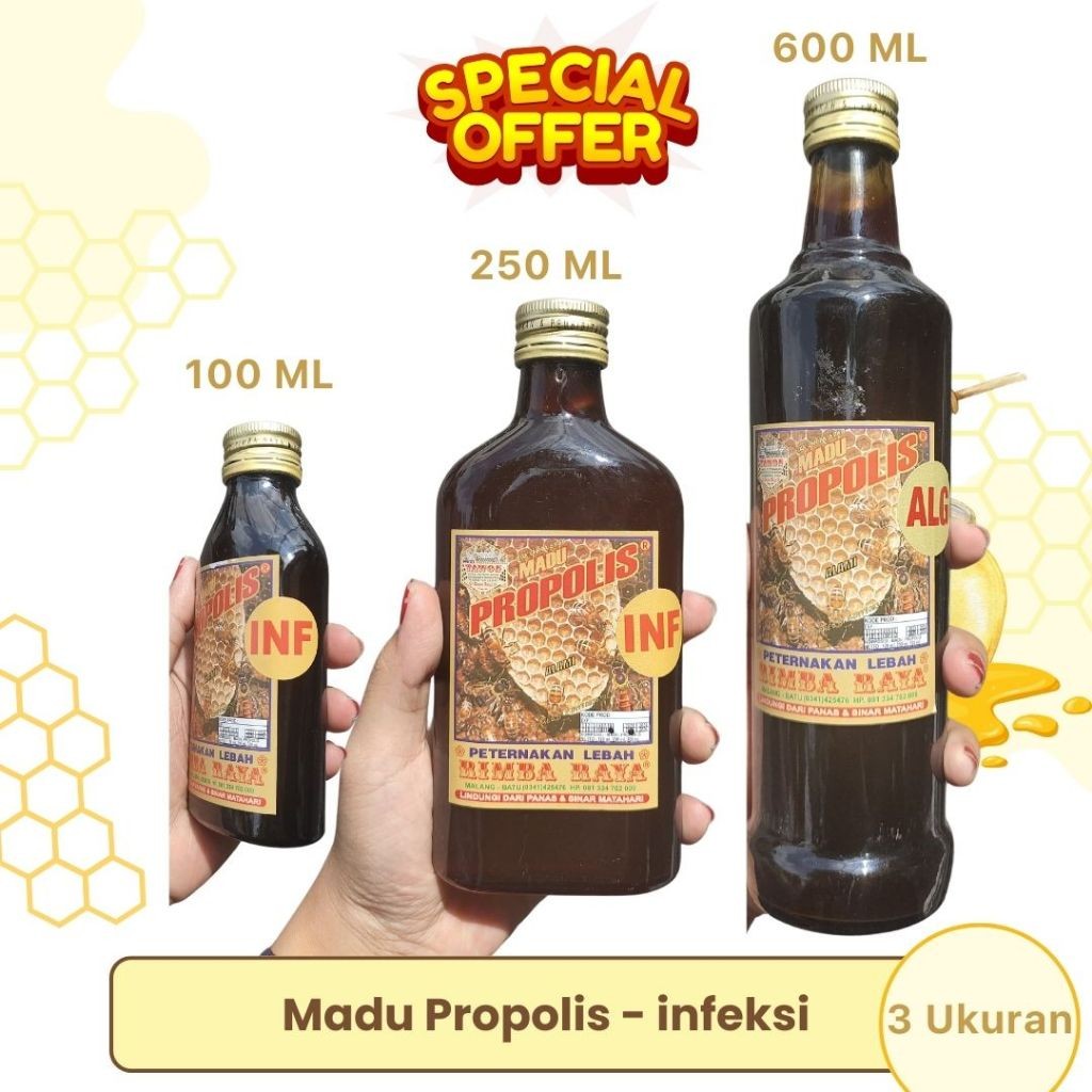 

Madu Propolis Infeksi-untuk Lambung-Maag-Tipes-Batuk Peternakan Tawon Rimba Raya