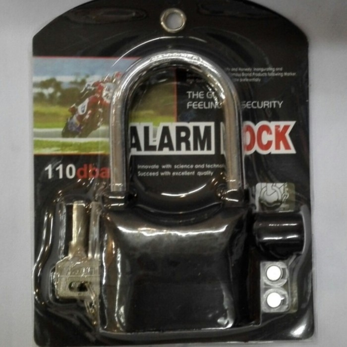 Gembok cakram Alarm motor anti maling nmax xmax adv pcx universal - Standar