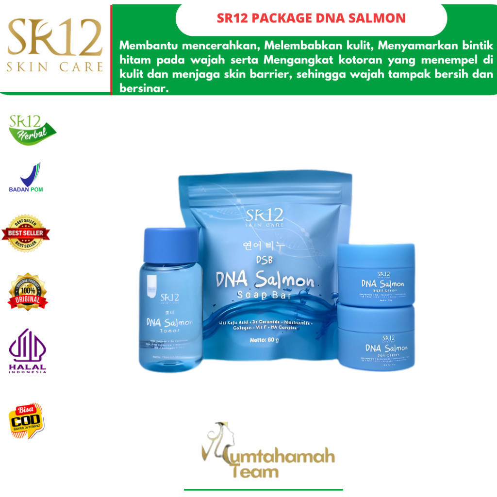 SR12 PACKAGE DNA SALMON BPOM PAKET SKINCARE DNA SALMON BERKUALITAS bpom