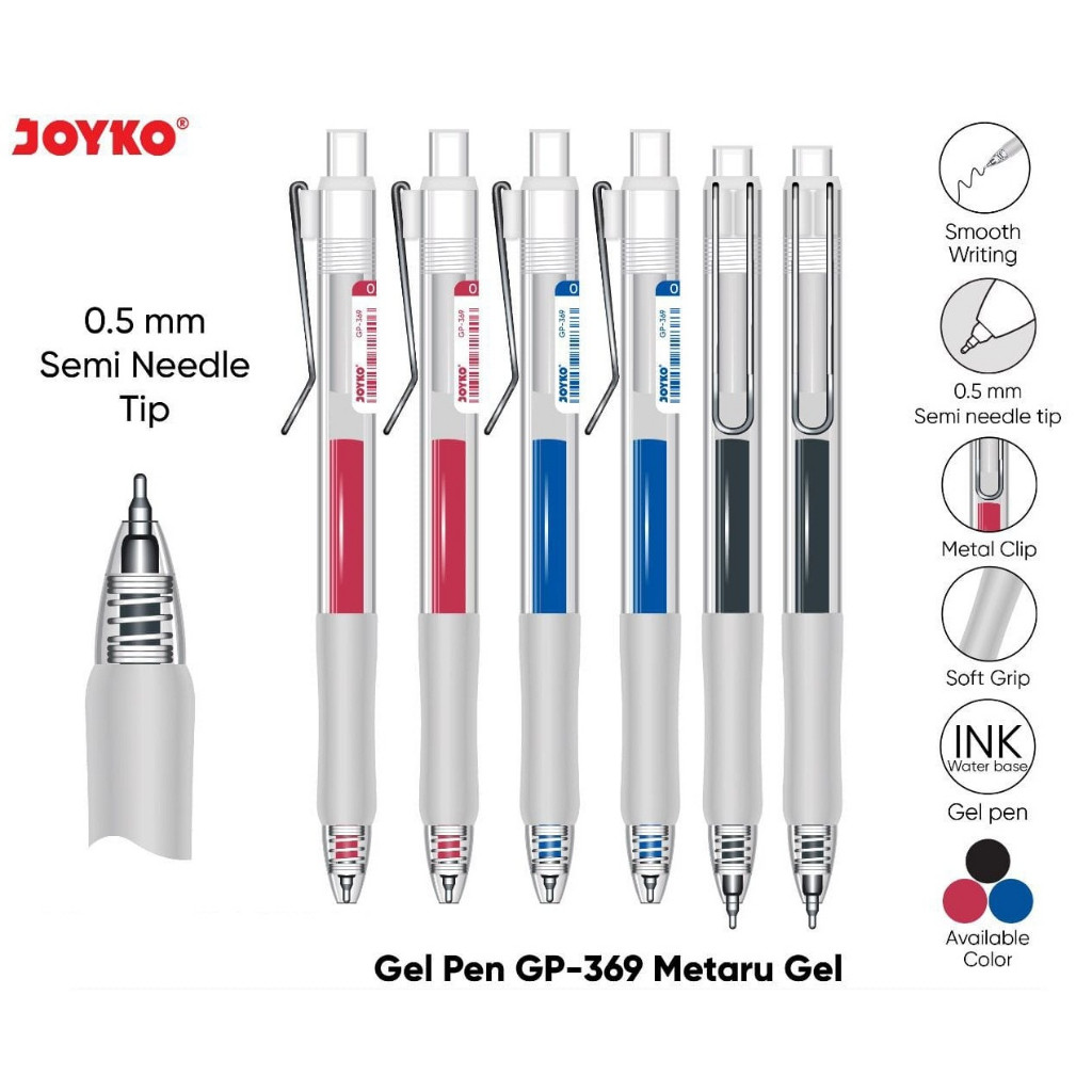 

joyko gel pen/metaru gel GP-369 (harga satuan)