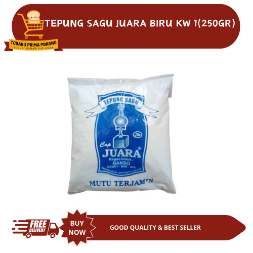 

TEPUNG SAGU JUARA BIRU KW 1 (250GR)