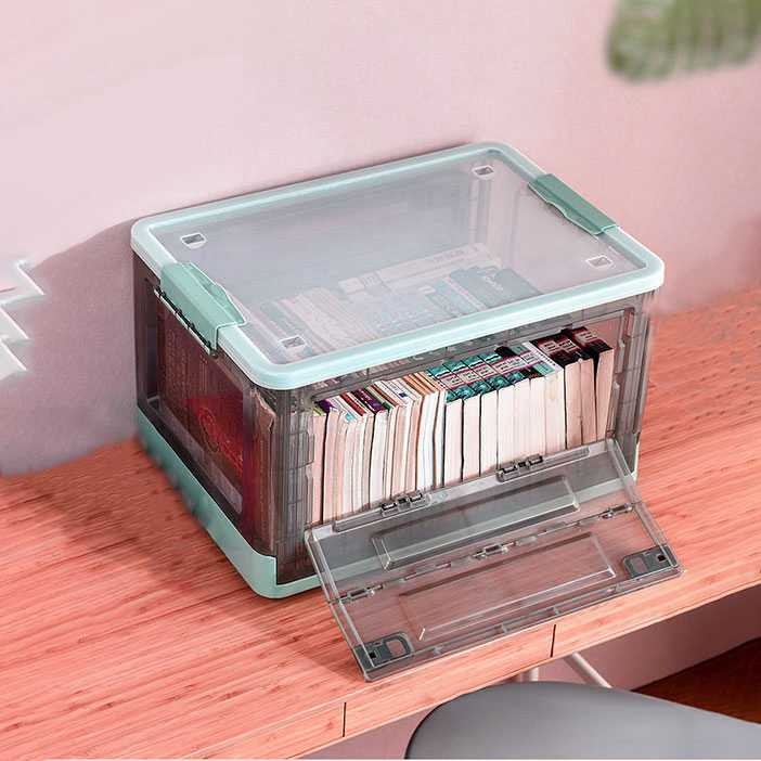 SUNSTOK Kotak Barang Organizer Stackable Storage Box - SN802 | Dekorasi Ruang Tamu, Kamar Tidur, Dap
