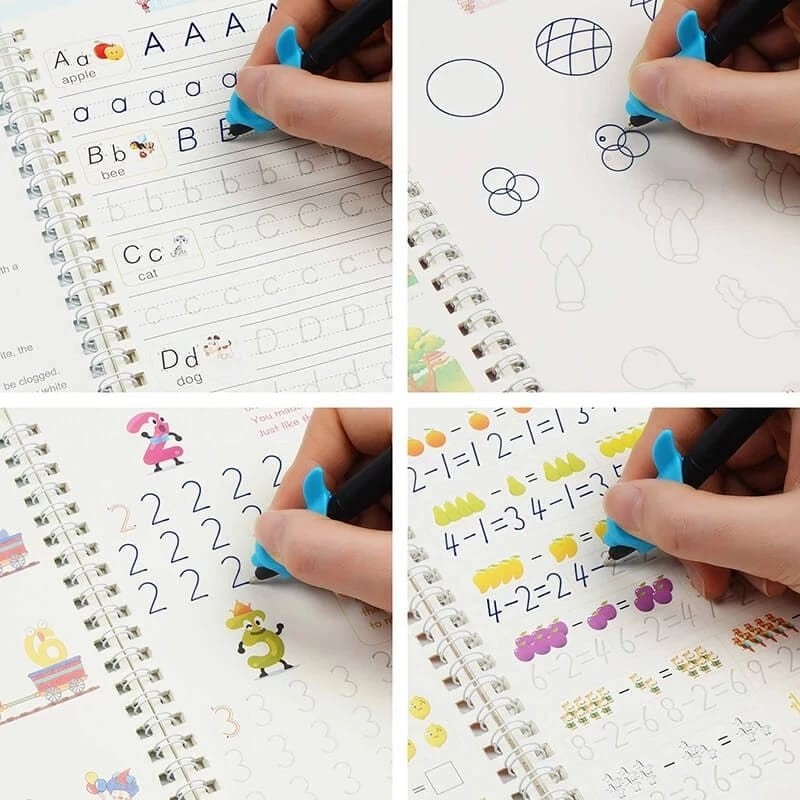 

Buku Ajaib Belajar Menulis Anak / Latihan Menghitung Menggambar Tulis Angka Dan Huruf