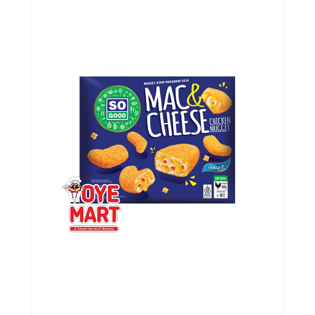 

SO GOOD CHICKEN NUGGET MAC & CHEESE 400GR